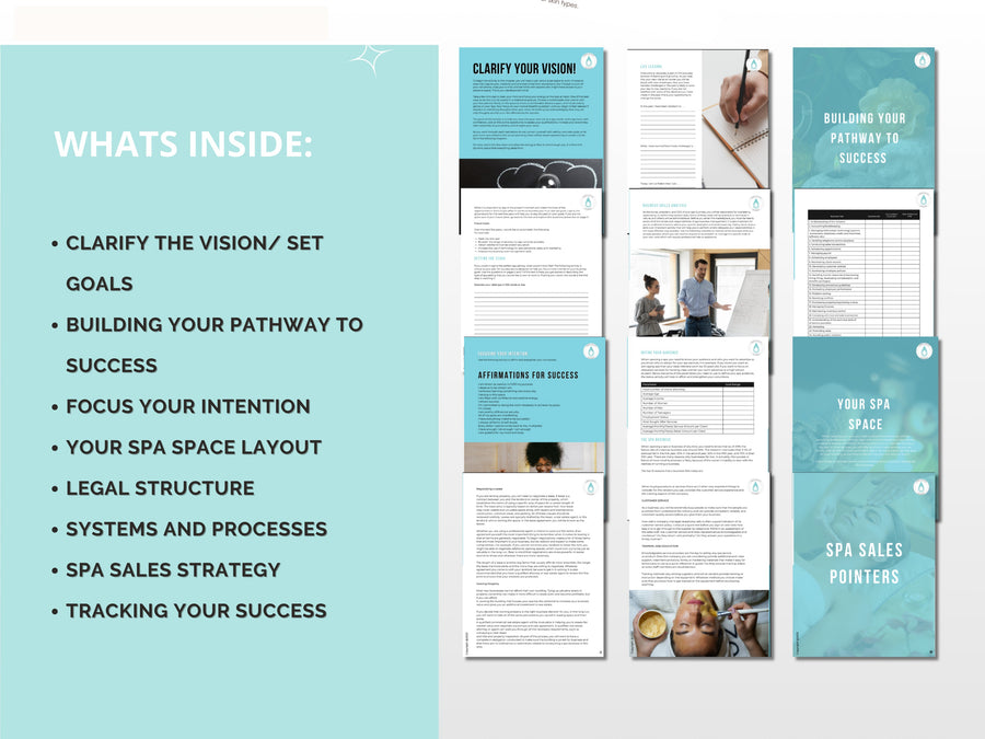 The ULTIMATE Spa Business Launch Workbook | eBook ULTIMATE SUCCESSFUL LAUNCH Workbook